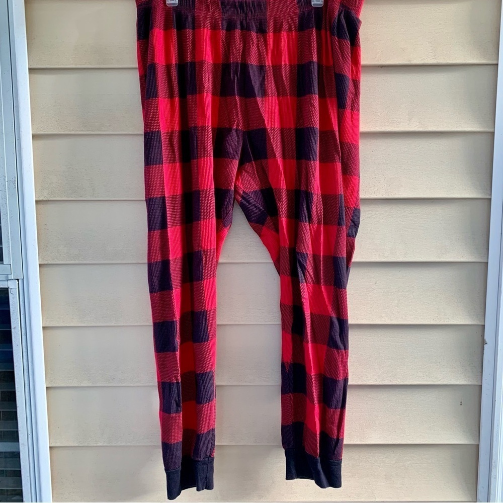 The Children's Place Buffalo Plaid adult unisex pajama set Men's XL Women's 1X - Picture 6 of 8